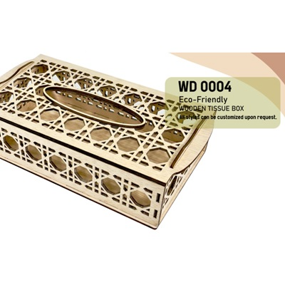 WD 0004 - ECO-Friendly Wooden Memo Box Tissue Box