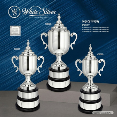 WS6227 - White Silver Trophy