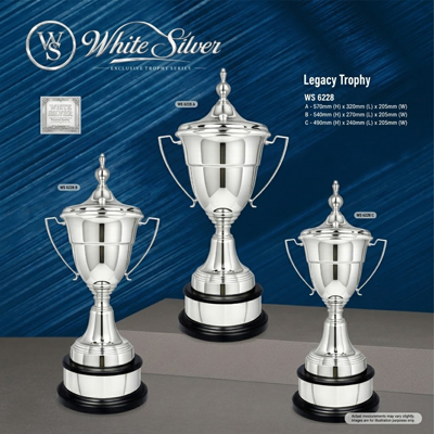 WS6228 - White Silver Trophy