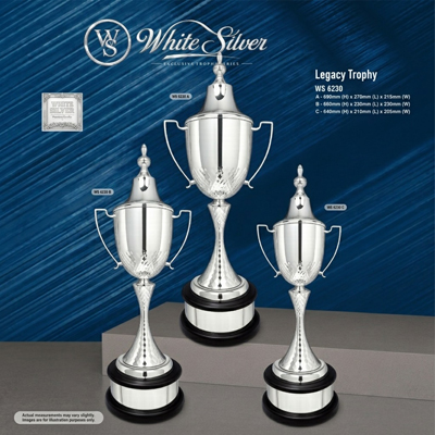 WS6230 - White Silver Trophy