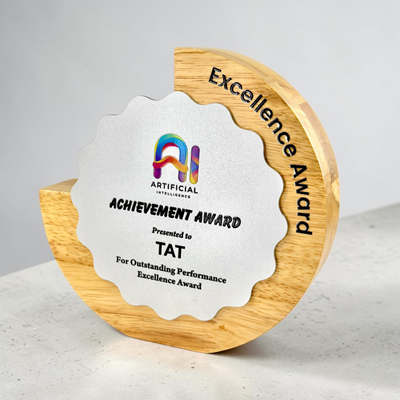 7819 - Wooden Metal Award