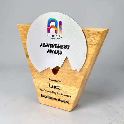 7820 - Wooden Metal Award