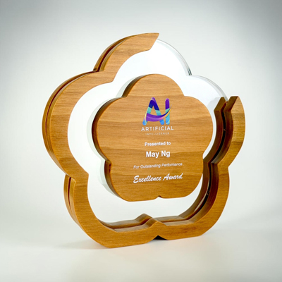 7788 - Wooden Metal Award