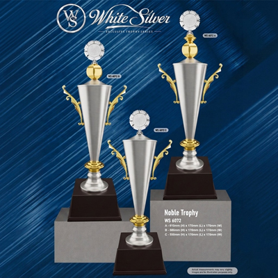 WS6072 - Exclusive White Silver Trophy